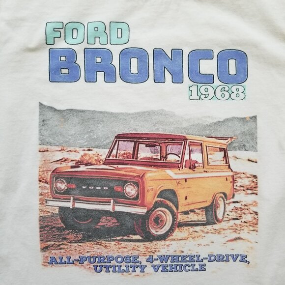 Abercrombie & Fitch T-Shirt Men Medium VTG Ford Bronco Graphic Print Soft Tee - Picture 1 of 7